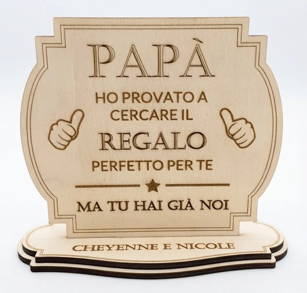 Targa regalo papà, foto 1